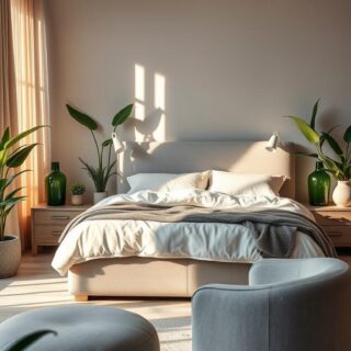 bedroom ideas grey and green