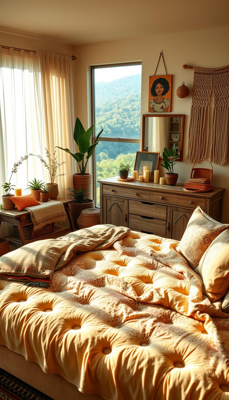 boho style bedroom