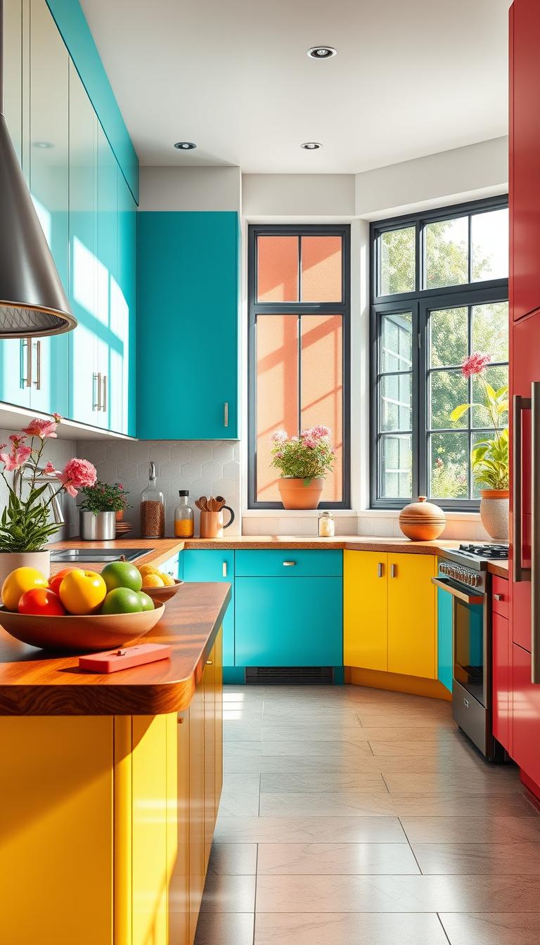 Colorful Kitchens