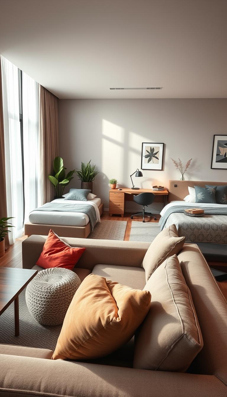 Living Room Bedroom Combo