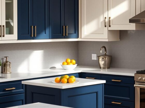 Two Color Kitchen Cabinets